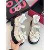 Mocasines Franceses Versátiles con Lazo para Mujer 2026 Primavera Nuevos Zapatos Mary Jane de Suela Gruesa y Tacón Grueso para Mujer Venta al por Mayor