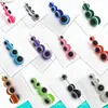 Venta al por mayor 4-12 mm Cuentas de Ojo Transparentes Redondas con Agujero Cuentas de Resina Rayadas Accesorios para Joyería Cuentas Sueltas