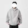 Sudadera con capucha y tapeta angulada para hombre, adecuada para primavera y otoño, estilo American high street, chaqueta cárdigan para pareja, prenda exterior casual resistente de corte holgado