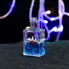 Botella Pequeña Cuadrada de Acrílico Reloj de Arena Líquido Aceite Gota Velero Botella de Deriva Decoración de Escritorio para el Hogar Pequeños Adornos Regalos para Niños