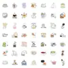 150 piezas de pegatinas de graffiti de dibujos animados del mundo del café café té té transfronterizo decorativas para coche al por mayor