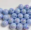 16mm Sin Rayaduras Color Sólido UV Colorido Concha Agujero Recto Cuentas Redondas Hechas a Mano DIY Cuentas Sueltas Transmisión en Vivo Accesorios Hechos a Mano