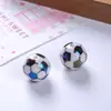 Cuentas de bola acrílica, cuentas de fútbol, cuentas sueltas, fútbol, baloncesto, cuentas de béisbol, cadena para teléfono DIY, cuentas para pulsera, 16 mm