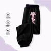 Pantalones elegantes de seda de hielo anti-mosquitos para niñas 2025 Nuevo verano Ropa para niños pequeños y medianos Dibujos animados Pantalones Lomi para niñas