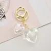 Chaveiro Criativo Duplo Amor em Acrílico Pingente Decorativo para Bolsa Chaveiro de Carro para Casal Pingente Decorativo Joia Pequena