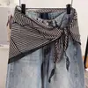 Pañuelo de cintura estilo étnico de anacardo, Accesorio versátil de alta gama, Sensación de venta al por mayor, Pañuelo triangular, Pañuelo de seda, Cinturón para mujer, Pañuelo de cintura