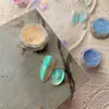 Nova arte de unha de celebridade da internet pó de pedra translúcido gelo como jade fluido pó de aurora ultra-brilhante pó para esfregar em unhas decorações de unha pó de glitter atacado