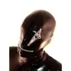 Capucha Sexy de Látex Máscara de Látex con Cremallera Cosplay Máscara de Látex Cosplay