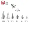 Aretes de Cono Afilado de Aleación de Titanio F136 Aretes de Diablo Aretes para Cartílago de la Oreja Aretes para Labio Aretes para Nariz Joyería de Piercing Minimalista de Nicho Cabezales de Repuesto