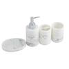 Artículos de tocador de baño de Amazon, almacenamiento de baño de resina, suministros de hotel de cinco piezas