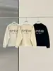 Moletom masculino com gola redonda e forro de fleece para outono e inverno, essencial, estilo high-street, peso pesado, para casais, inspirado em FOG, estilo jovem americano moderno