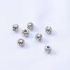 Contas Espaçadoras 4,5mm Ouro 14K Preenchido com Cor Preservada Contas Redondas Furo Passante Zircônia Micro-Cravejada Contas Soltas Acessórios para Colar Pulseira DIY