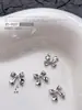 Acessórios Populares Transfronteiriços para Nail Art Laço Branco K, Fitas Versáteis Tridimensionais de Gravata Borboleta de Metal Peças para Decoração de Unhas DIY