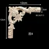 Tallado en Madera Dongyang Estilo Europeo Madera Maciza Flor de Esquina Decoración Pieza de Flor Tallada en Madera Maciza Pegatina para Puerta de Gabinete Línea de Interfaz de Pared de Fondo Flor
