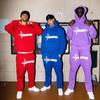 Traje holgado de talla grande con estampado de letras retro transfronterizo europeo y americano, suéter hip-hop streetwear casual para hombres y mujeres