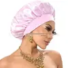 Comércio Exterior Transfronteiriço Lenço de Cabeça de Aba Larga Alta Elasticidade Touca de Beleza Touca de Banho Touca para Cuidado com o Cabelo Touca de Dormir de Cetim Feminina em Estoque
