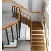 Pasamanos de Escalera de Madera Maciza, Barreras de Seguridad para Niños, Barandillas Sencillas, Vallas para Balcones Interiores en Edificios Altos, Arte en Hierro para Loft, Exportación