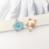1 Colgante de Esmalte de Aleación Azul Lago Planeta Caracola Unicornio Lazo Pulsera Collar DIY Accesorios Zhongcheng