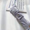 Guantes de seda de hielo de talla grande para mujer, con mangas de protección solar para conducir, sueltos y transpirables, con protección UV, mangas tipo herradura para exteriores