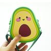 Cartera de Monedas de Silicona Aguacate Dibujo Animado Fresa Bolsa Mini Accesorio Infantil Bolso Cruzado Caja Sorpresa Regalo Bolso Creativo de Moda