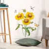 Br63983 Calcomanía de Pared Autoadhesiva de Crisantemo Salvaje, Mariposa y Libélula de Dibujos Animados, Estilo Ins, Calcomanía para Refrigerador, Calcomanía Decorativa para Sala de Estar y Dormitorio