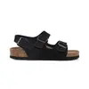 Sandalias Retro de Ante de Vaca con Corcho, Moda Casual de Verano para Playa, Sandalias Birkenstock de Doble Hebilla para Pareja