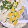 2024 Primavera Nuevo Celebridad de Internet Bolso de Flores Bolso Tejido para Mujer Versión Bolso Tote Combinable Moda Bolso Tejido Volador