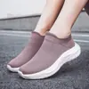 Zapatillas Deportivas de Calcetín Flyknit para Pareja Primavera 2024, Zapatos Deportivos, Zapatos Casuales, Zapatos para Hombre y Mujer de Talla Grande Transfronterizos, Verde Militar, Blanco y Negro