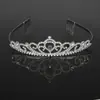 Nueva diadema de corona de pedrería para cumpleaños de princesa, diadema de modelo de actuación, pasador de pelo para niña AliExpress, joyería de moda