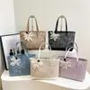 Bolso de Mujer, Gama Alta, Bolso Estampado de Lujo Ligero para el Trabajo, Bolso de Viaje Versátil, Gran Capacidad, Bolso Tote Estilo Perezoso