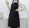 Delantal Impermeable de Cuello Halter de Comercio Exterior para Cocina, Trabajo en Hotel Restaurante, Color Liso, Una Pieza Pedido Mínimo, Impermeable y Resistente a las Manchas
