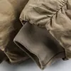 Ropa para Hombre de la Frontera Norte Marca de Tendencia Americana Invierno 2025 Nuevo Retro Corto Águila de Montaña Chaqueta de Algodón para Hombre Grande Abrigo de Algodón con Cuello de Piel