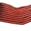 Venta al por mayor del fabricante Goma Espaciadora de Ágata Roja Cuentas Sueltas Hebilla Cuentas Accesorios Semi-Terminados para Bricolaje
