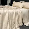Juego de Cuatro Piezas Jacquard de Lyocell de Lujo Sencillo Personalizado Manta de Seda para Dormir Hielo de Seda Verano Juego de Cuatro Piezas