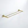 Acero Inoxidable 304 Dorado Cepillado Anillo Portatoallas de Baño Estante de Almacenamiento para Toallas de Baño Portarrollos de Papel Higiénico para Baño Gancho para Ropa