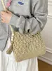 Bolso de mujer Yozisen de diseño minimalista 2026 primavera-verano nuevo bolso tote tejido de moda bandolera