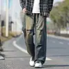 Nuevos jeans de comercio exterior para hombre para primavera y otoño, pantalones casuales rectos holgados, marca de moda estilo americano, pantalones largos lavados para hombre