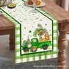 Nuevo St de Venta Caliente Temu. Mantel de Mesa de Patrick Trébol de Cuatro Hojas de la Suerte Estampado de Enano Mantel Decorativo a Prueba de Polvo para Mesa de Comedor