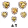 Fábrica en stock suministro directo estilo amor cobre puro vidrio diamante accesorios de diamante cosidos a mano accesorios para el cabello hechos a mano por uno mismo materiales para ropa