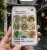 Imanes de acrílico para refrigerador de nueve rejillas urbanas, pequeños regalos creativos, imanes magnéticos para refrigerador, resina de imitación hecha a medida