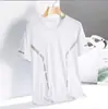 Camiseta de Manga Corta Transpirable de Seda de Hielo Fina de Secado Rápido para Hombre, Top Deportivo de Verano para Fitness, Ropa Casual de Verano, Elástica T