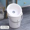 Cubo de plástico para dormitorio de estudiantes al por mayor, cubo de lavandería portátil para el hogar, cubo de baño engrosado, cubo redondo, cubo de almacenamiento de gran capacidad