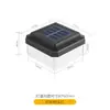 Novas luzes solares de pilar para pátios externos e vilas, luzes de cerca embutidas, luzes de parede externas à prova de chuva
