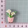 Flor Linda Maceta Accesorios de Resina DIY Pegamento de Crema Funda para Teléfono Móvil Parche para Vaso de Agua Accesorios para el Cabello Flor para Zapatos Accesorios Material