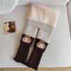 Leggings Infantiles Otoño e Invierno Versátiles Ropa Exterior para Niñas Calcetines Gruesos Apilados con Forro Polar Pantimedias Térmicas de Polar Empalmadas Integradas