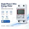 Medidor LCD de riel monofásico reiniciable 220V digital grado doméstico precisión 1.0 60A suministro para comercio exterior