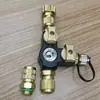 Manguera de Refrigerante de 1/2" con Conector de 3/8" a 1/4" Actualización con Válvula de Núcleo Visible de 1/4" y 5/16" de Fábrica