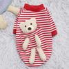Ropa de Protección Oso Perro Gato para Bolsillo Rojo de Internet Transfronterizo Otoño e Invierno Forro Polar de Gato Perro Pequeño Productos para Mascotas Ropa para Perros