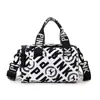 Bolsa Deportiva Rosa Portátil de Hombro Cruzada Impresa Transfronteriza Portátil con Logo Bolsa de Almacenamiento de Gran Capacidad Bolso de Mano