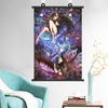 Chica Mágica pequeño ojo redondo de ciervo redondo póster pintura colgante bidimensional periférico regalo decoración pegar póster venta al por mayor transfronteriza